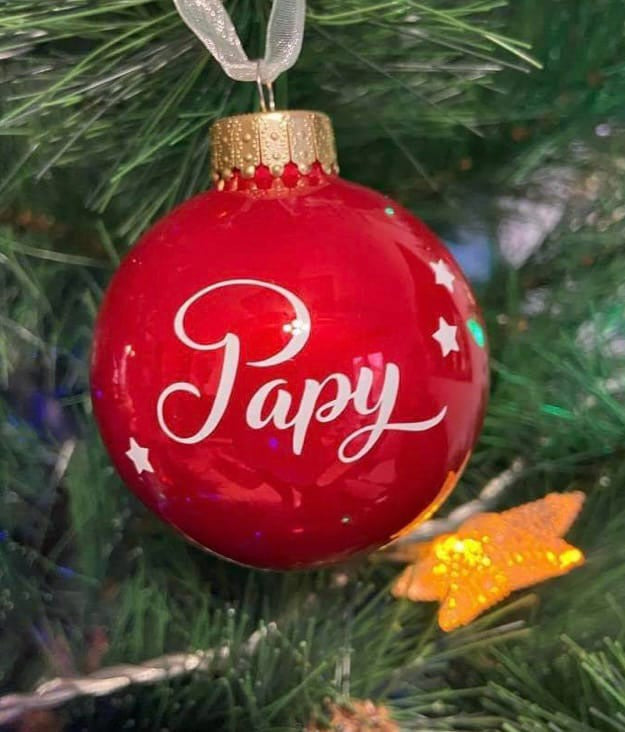 Stickers pour boule de Noel 6cm